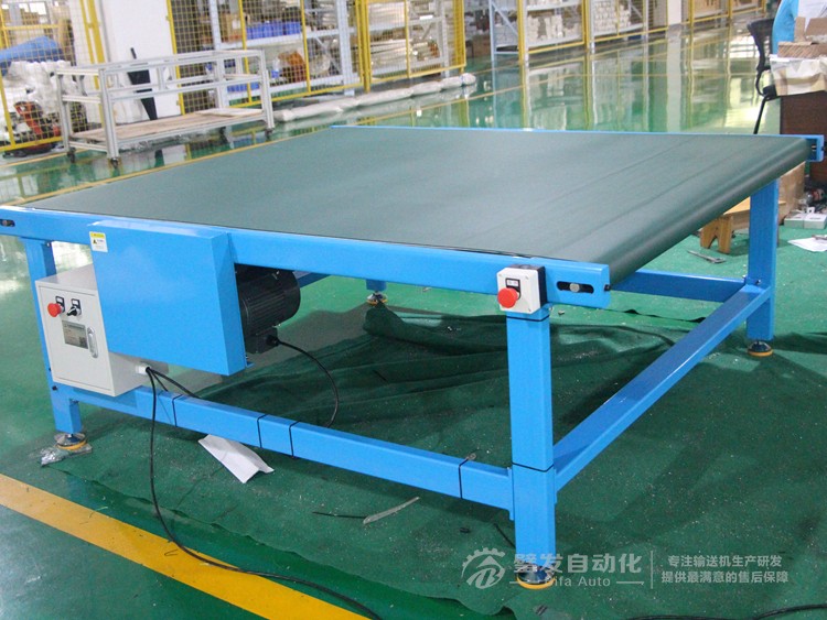 藍色碳鋼烤漆大線結構皮帶輸送機 藍色碳鋼烤漆大線結構皮帶輸送機