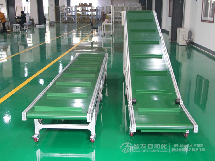 帶擋板直線與爬坡輸送機 帶擋板直線與爬坡輸送機