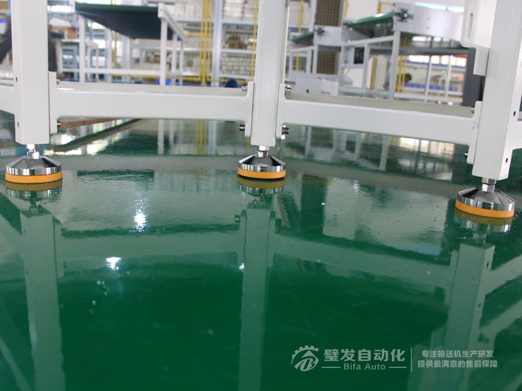 PU墨綠皮帶碳鋼烤漆結構90度轉彎機 PU墨綠皮帶碳鋼烤漆結構90度轉彎機